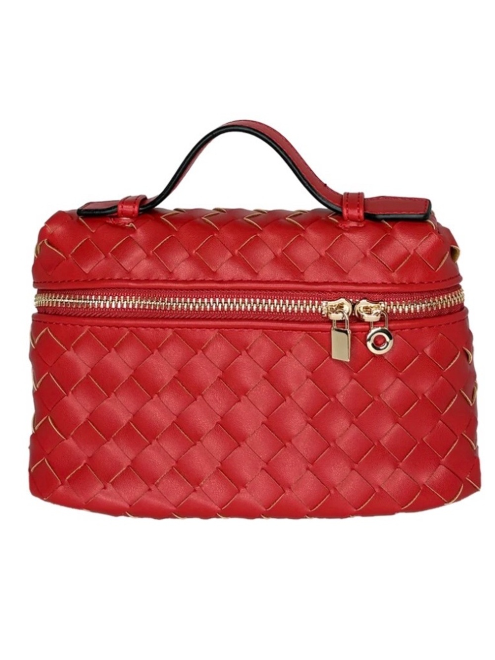 K. Carroll Willa Weave Crossbody & Satchel RFID Bag in Red - New